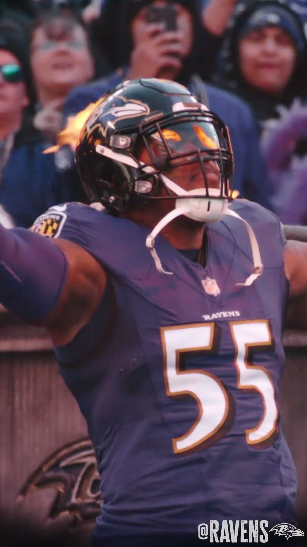 55, is forever live!!! #terrellsuggs #nfl #legend #ravens #shorts